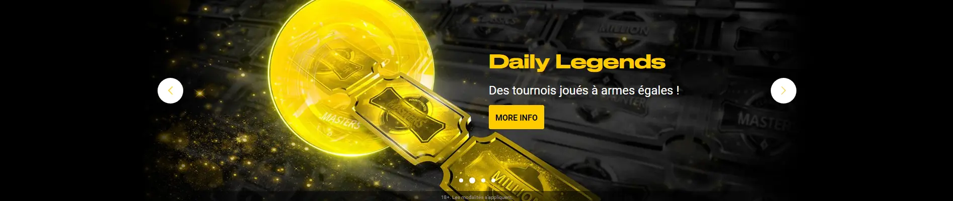 Daily Legends Tournois équitables sur Bwin