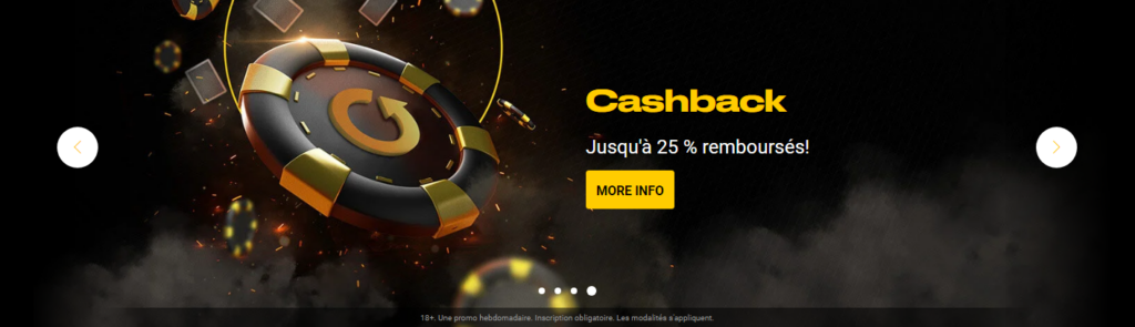 Offre de cashback Bwin